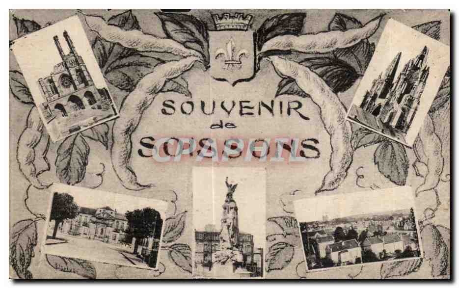 Souvenir de Soissons — éditeur B. Nougardde et Cie, Soissons