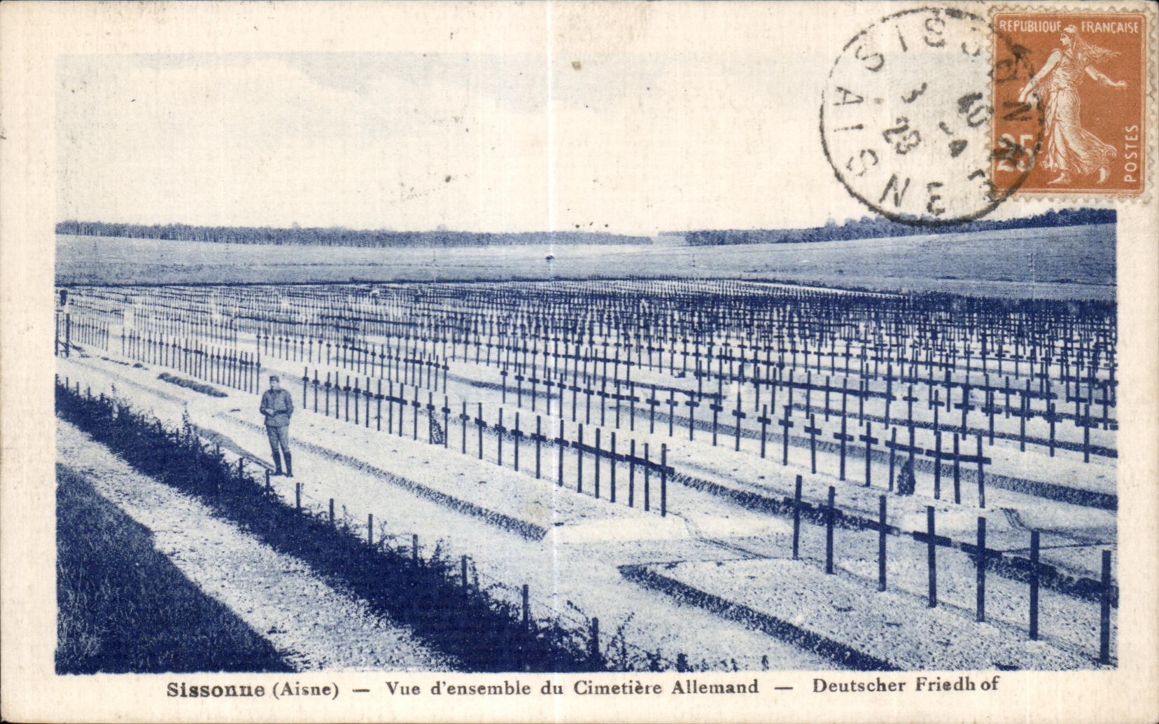 Sissonne (Aisne) — Vue d'ensemble du Cimetière Allemand — Deutscher Friedhof