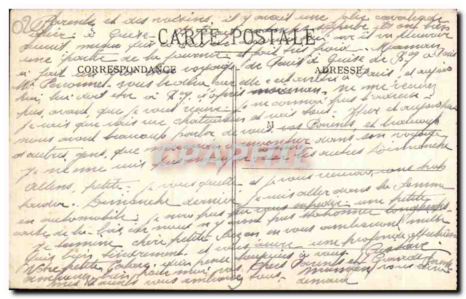 CPA Saint Quentin Apres Guerre le Palais de Justice — Rückseite