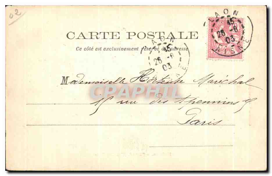 CPA Laon Place de l Hotel de Ville — Rückseite