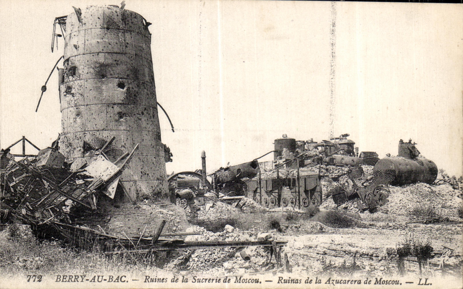 Berry-au-Bac — Ruines de la Sucrière de Moscou — LL. — n° 772