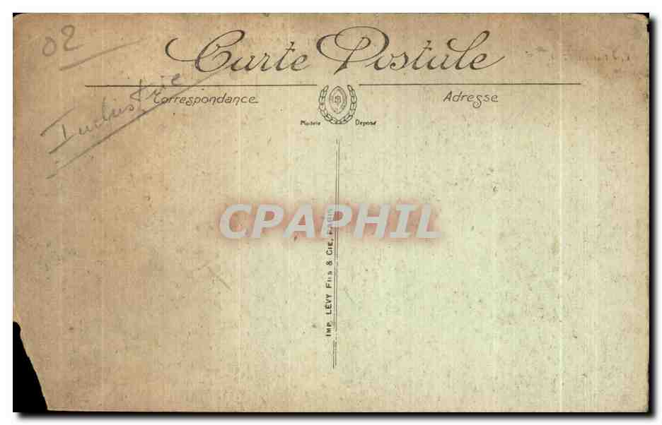 CPA Les Ruines De La Grande Guerre Berry au Bac Ruines de la Sucrerie de Moscou — Rückseite