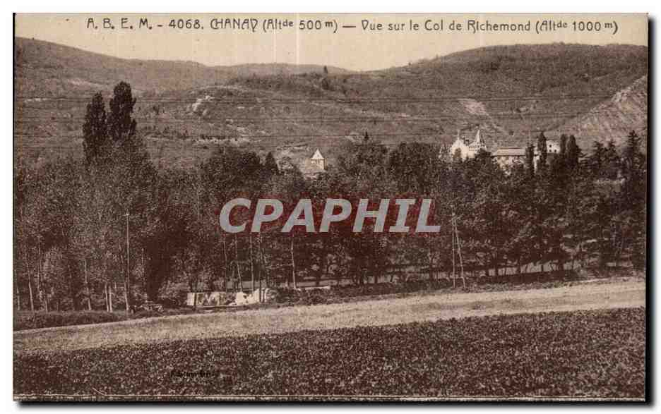 CPA Chanay Vue sur le Col de Richemond