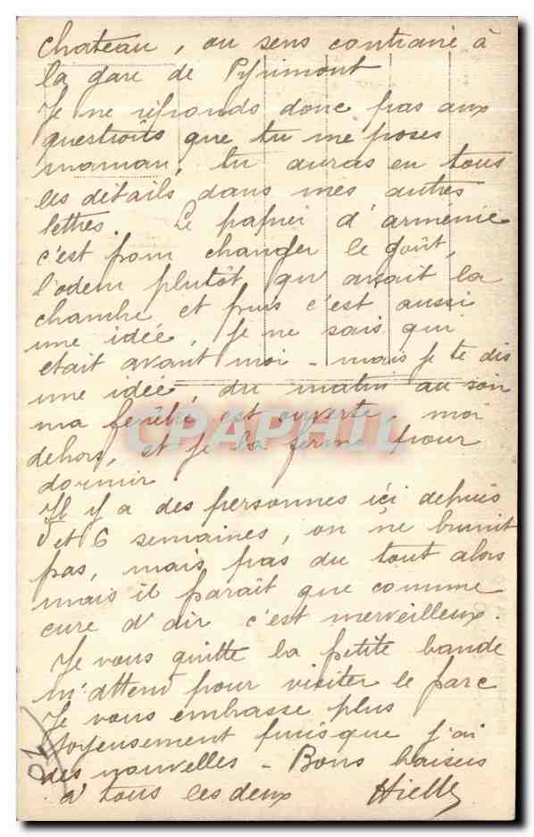 CPA Chanay Vue sur le Val de Fier — Rückseite