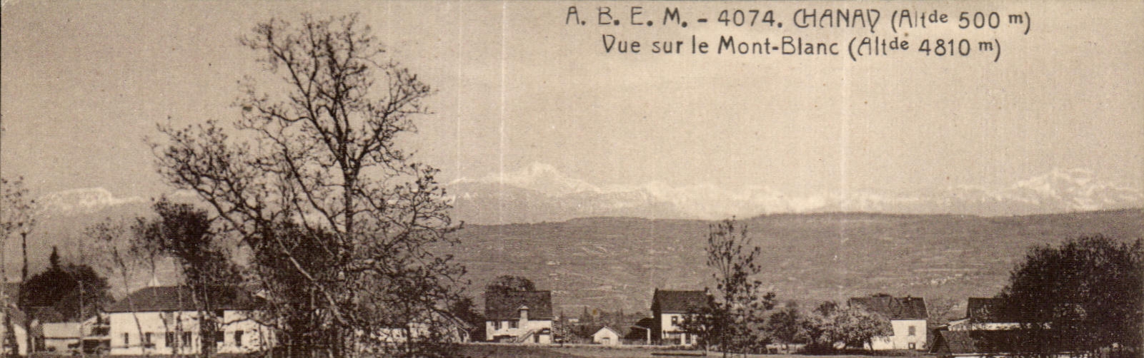 CPA Chanay Vue sur le Mont Blanc