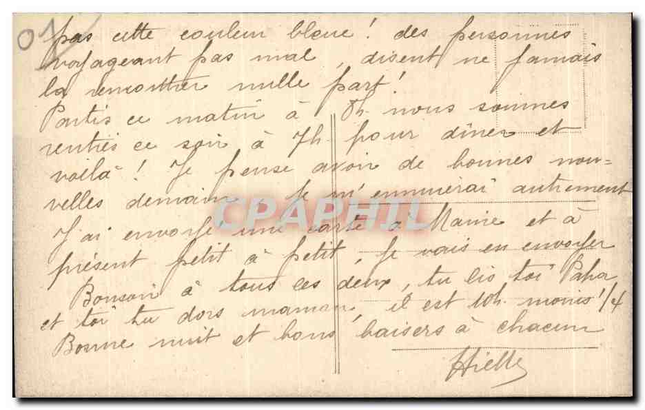 CPA Chanay Vue sur le Mont Blanc — Rückseite