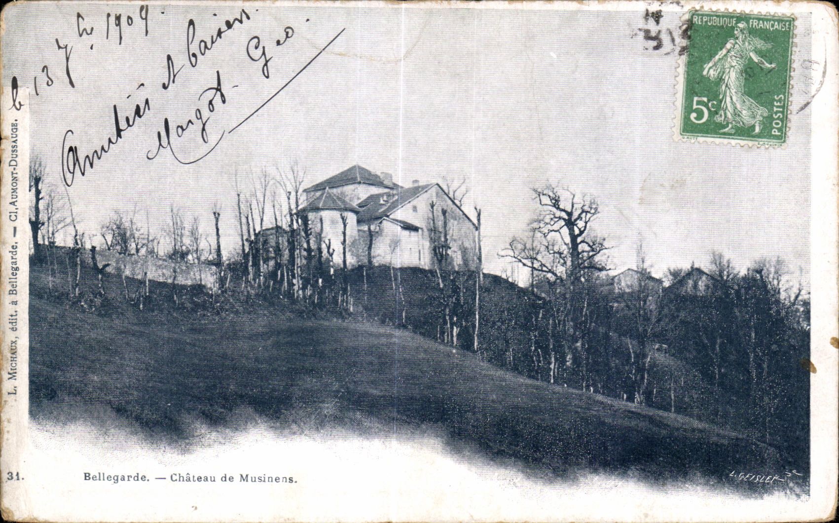 CPA Bellegarde Chateau de Musinens