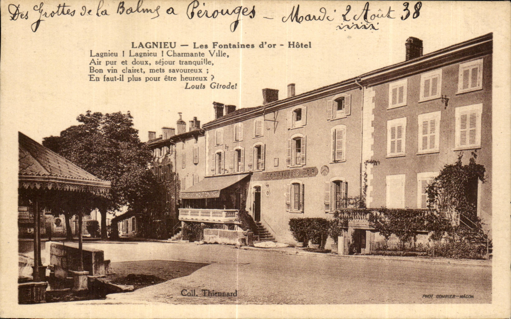 CPA Lagnieu Les Fontaines d Or Hotel