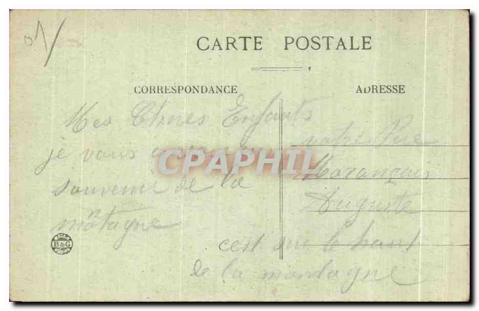 CPA Saint Sorlin Le Grand Chateau et sa Tour Ronde — Rückseite