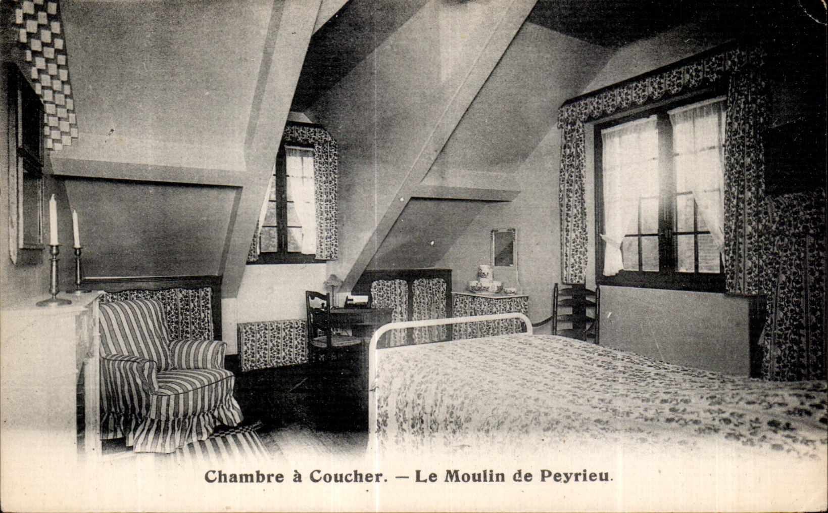 CPA Chambre a Coucher Le Moulin de Peyrieu