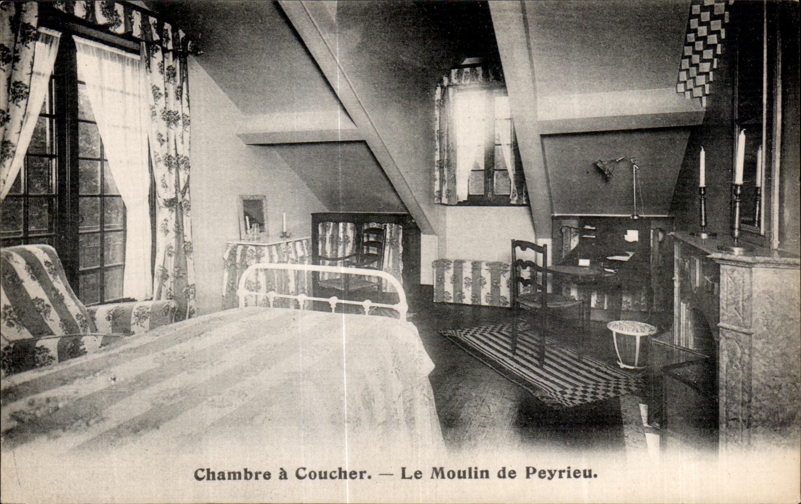 CPA Chambre a Coucher Le Moulin de Peyrieu