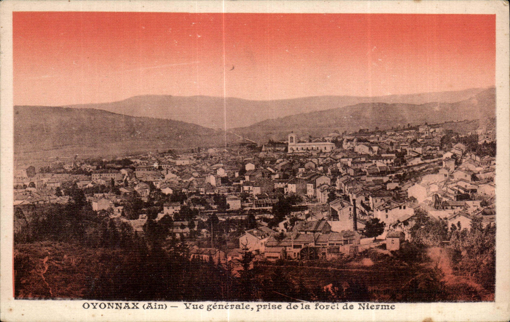 CPA Oyonnax Ain Vue generale prise de la foret de Nierme