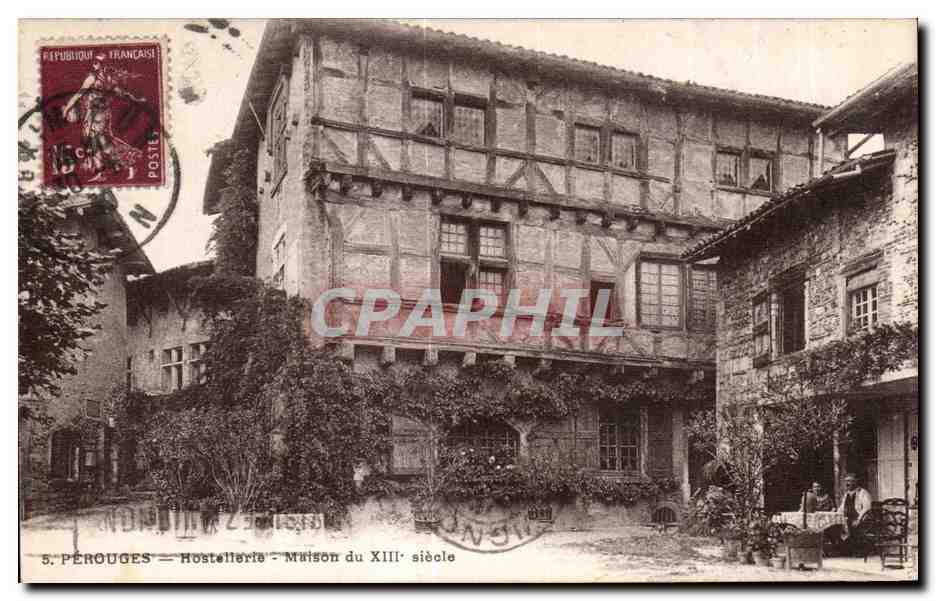 CPA Perouges Hostellerie Maison du XIII siecle