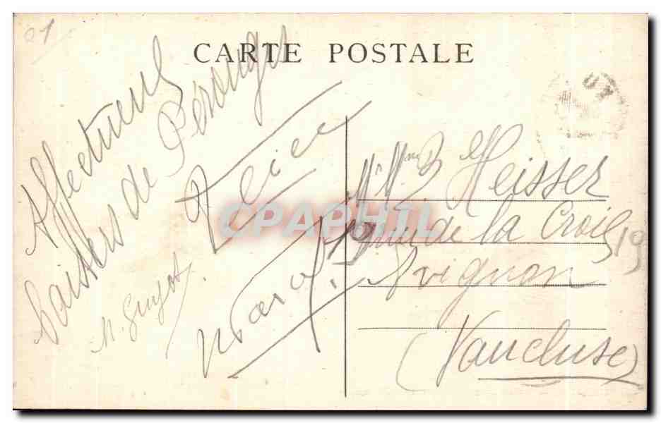 CPA Perouges Hostellerie Maison du XIII siecle — Rückseite