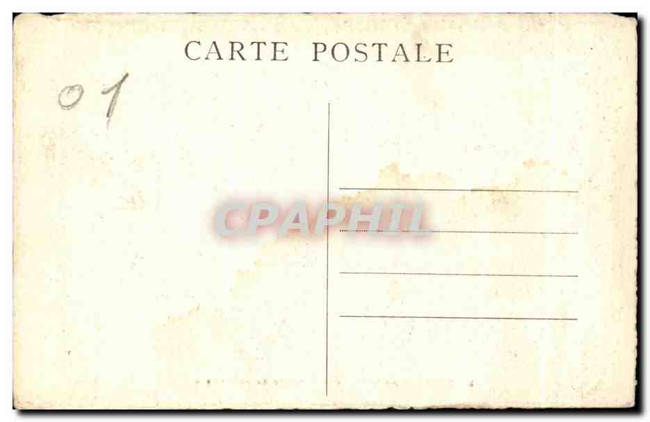 CPA Perouges Hostellerie Maison du XIII siecle — Rückseite