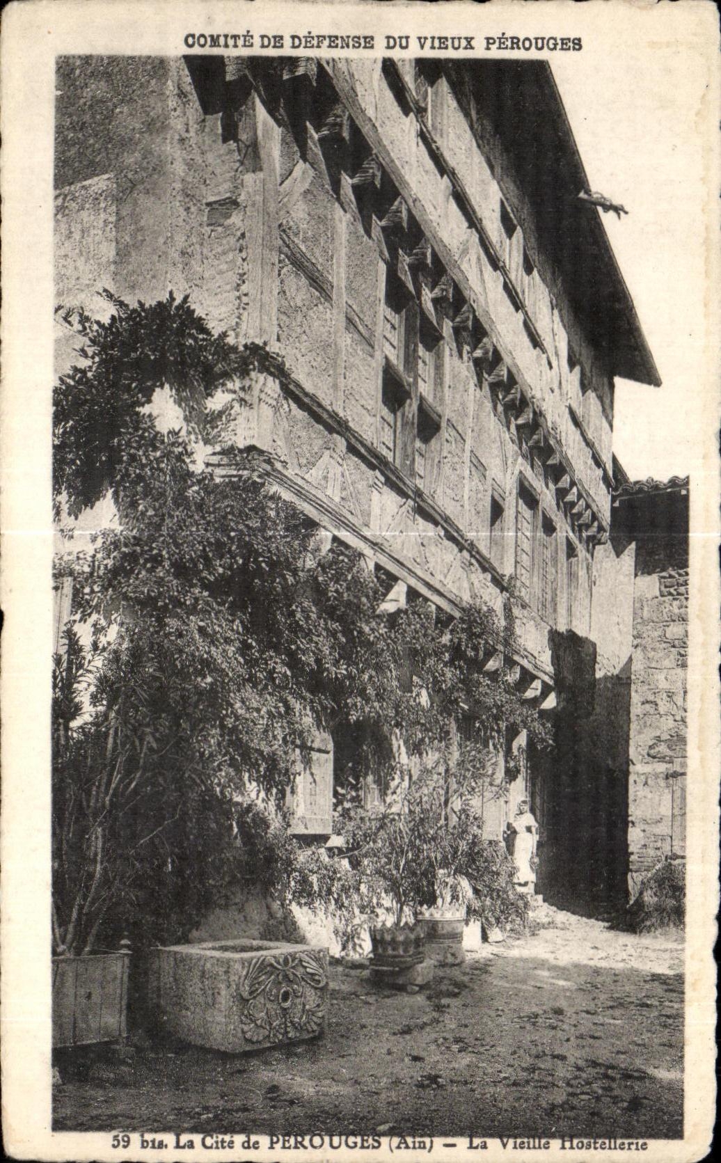 CPA Perouges La Cite de la Perouges Ain La vieille hostellerie 
