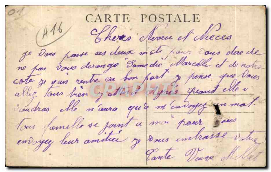 CPA Nantua Ain Vue generale et le Lac — Rückseite