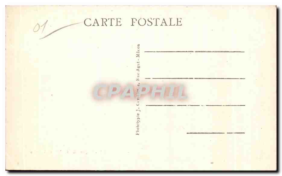 CPA Hauteville Ain Belligneux — Rückseite