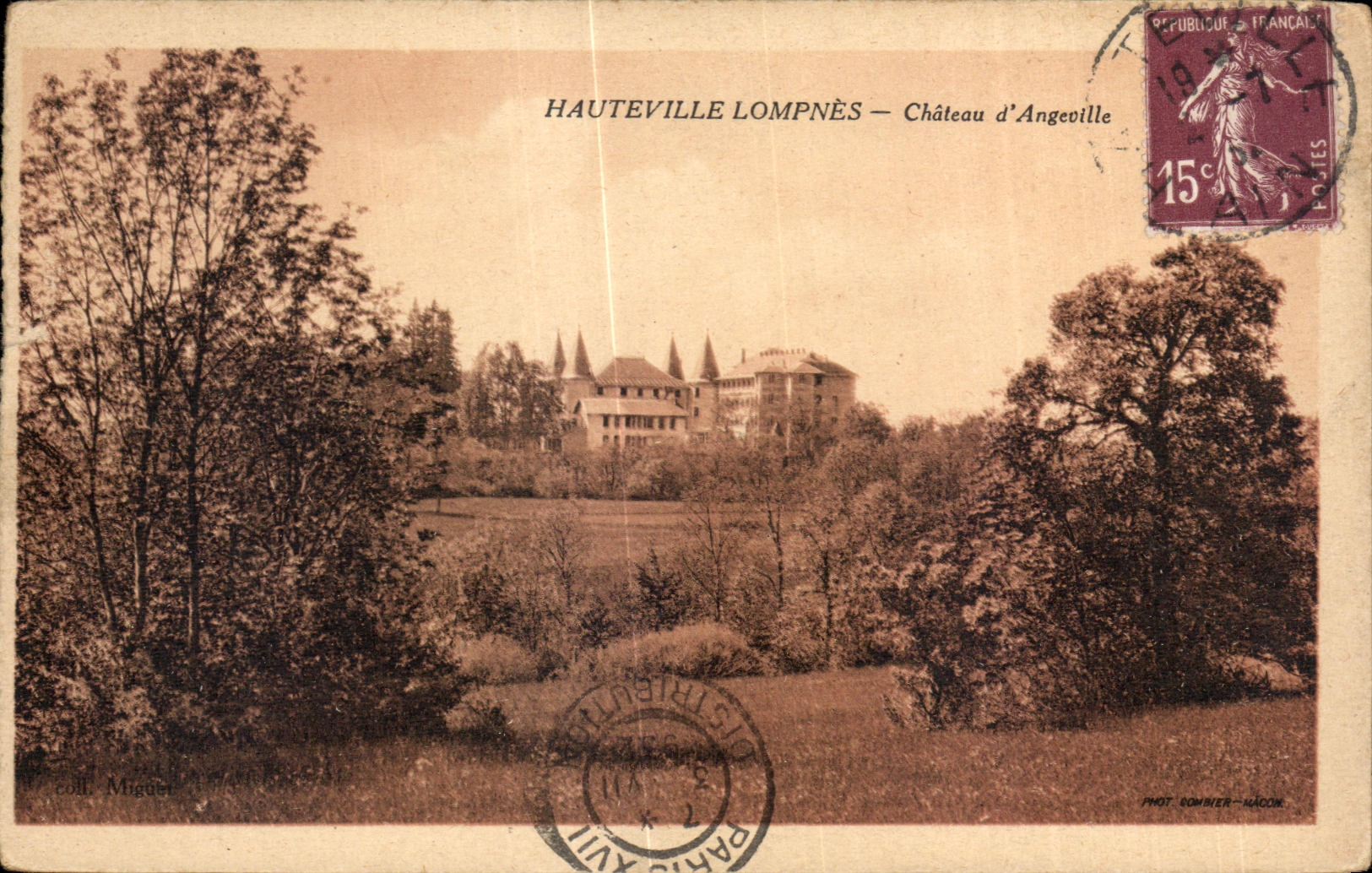 CPA Hauteville Lompnes Chateau d Angeville