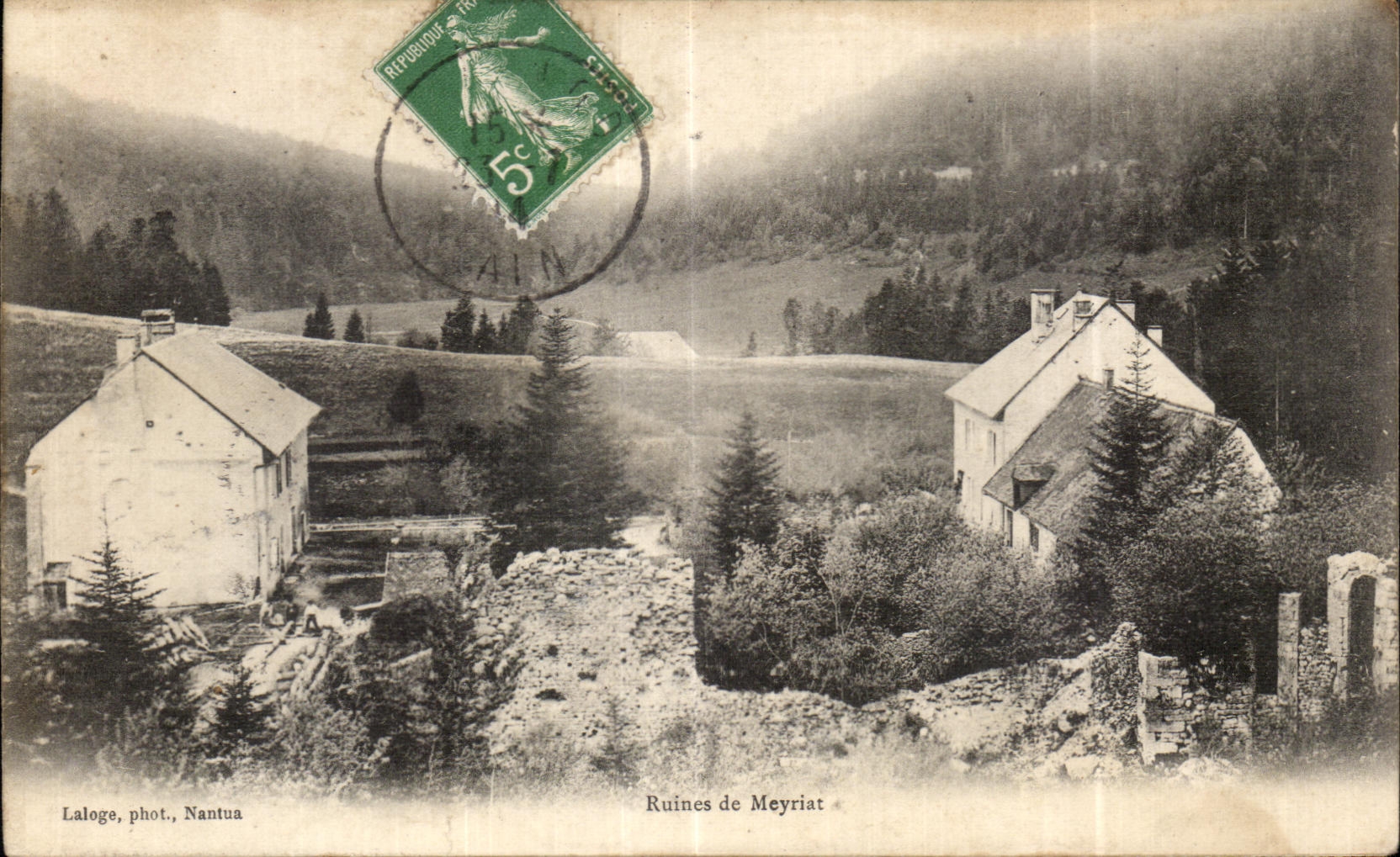 CPA Nantua Ruines de Meyriat
