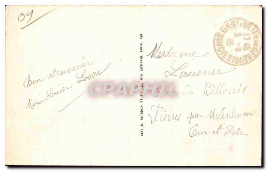 CPA Gex Vue generale de la Faucille — Rückseite