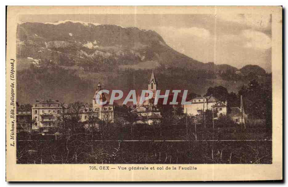 CPA Gex Vua sur le Col de la Faucille
