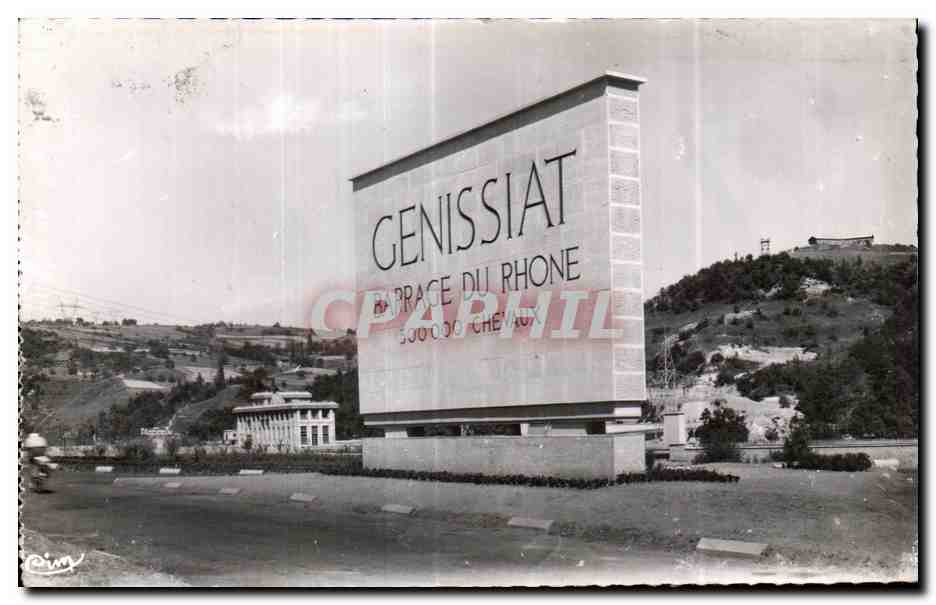 CPA Barrage de Genissiat Ain Monument commemorrlif