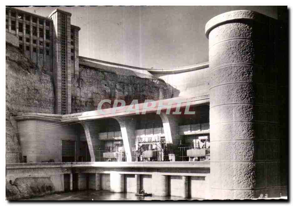 CPA Barrage de Genissiat Centrale Leon Prrrier et Batiment d Administration
