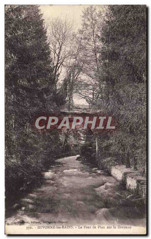 Divonne-les-Bains — Le Pont de Plan sur la Divonne — éditeur La Ménardière (Diposé) n°372