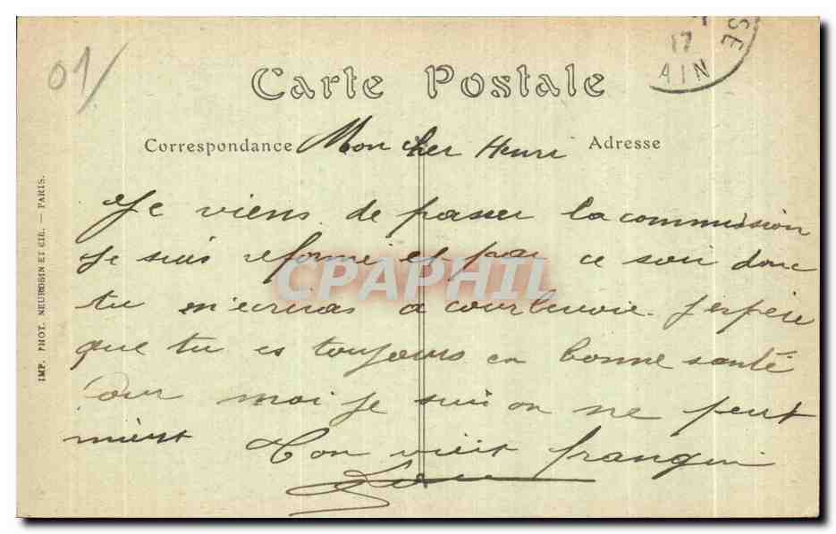 Bourg — Vue générale, prise de la Tour de l'Église de Brou. ND. Phot. — N° 46 — Reverso