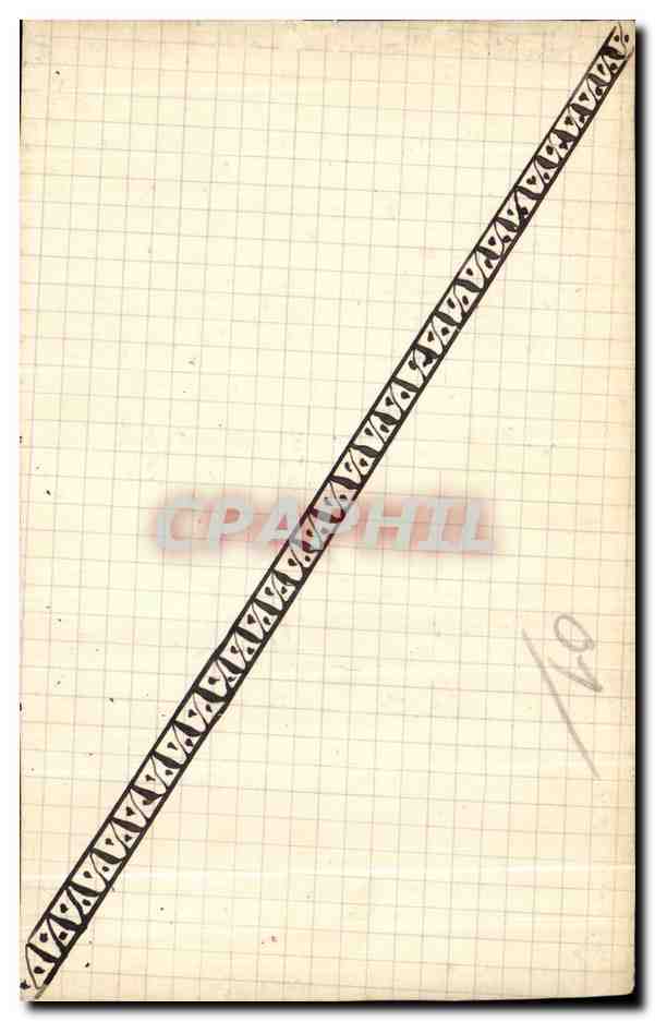 CPA Femme Folklore Costume — Verso