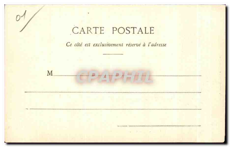 CPA Bourg Eglise et Rue Notre Dame — Rückseite
