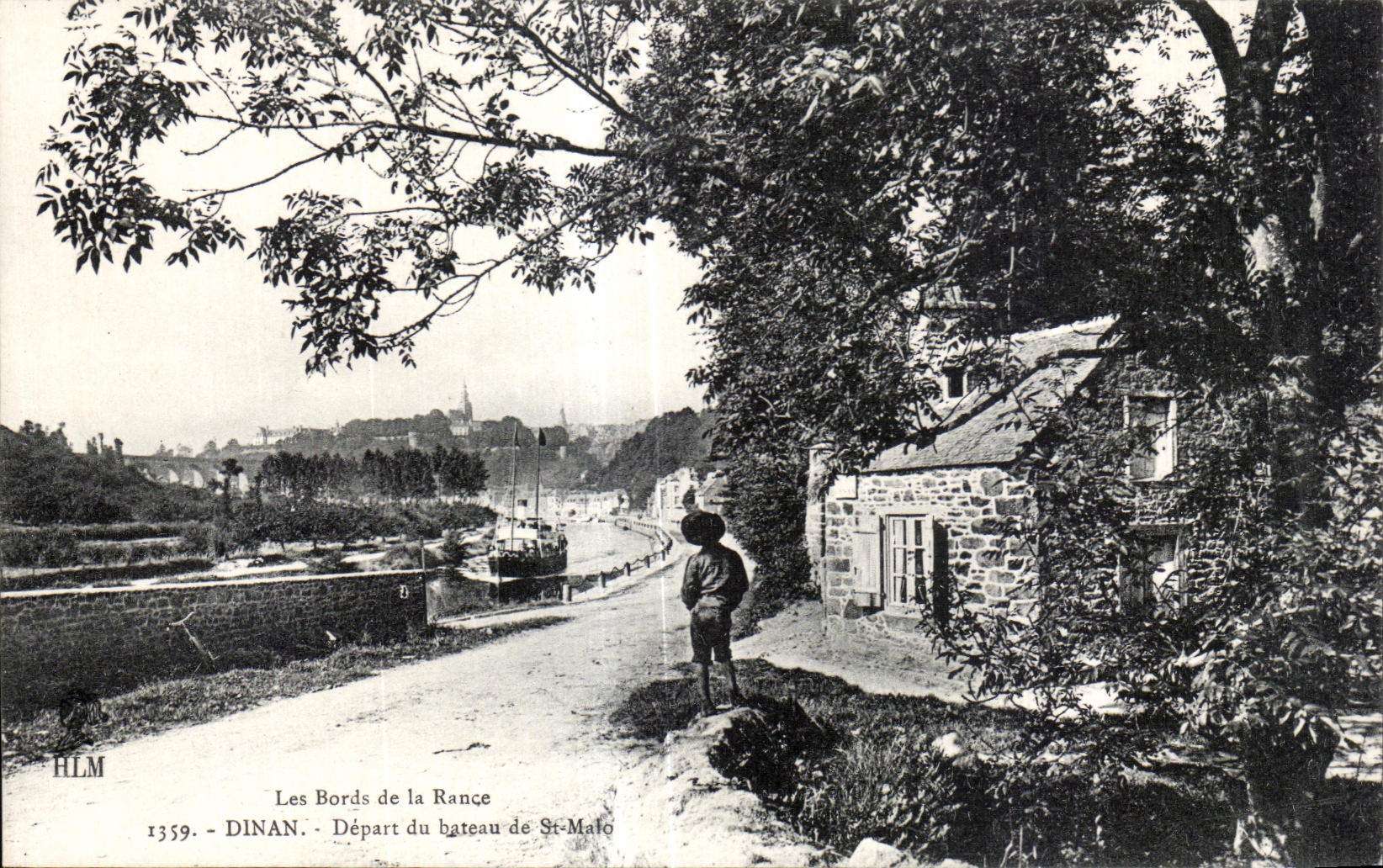 Les Bords de la Rance — Départ du bateau de St-Malo — H. Le Maillo, éditeur, n° 1359