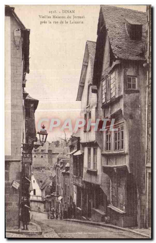 Dinan — Vieilles Maisons du Jermont près la rue de la Lainerie — Laurent-Nicolas Herennes