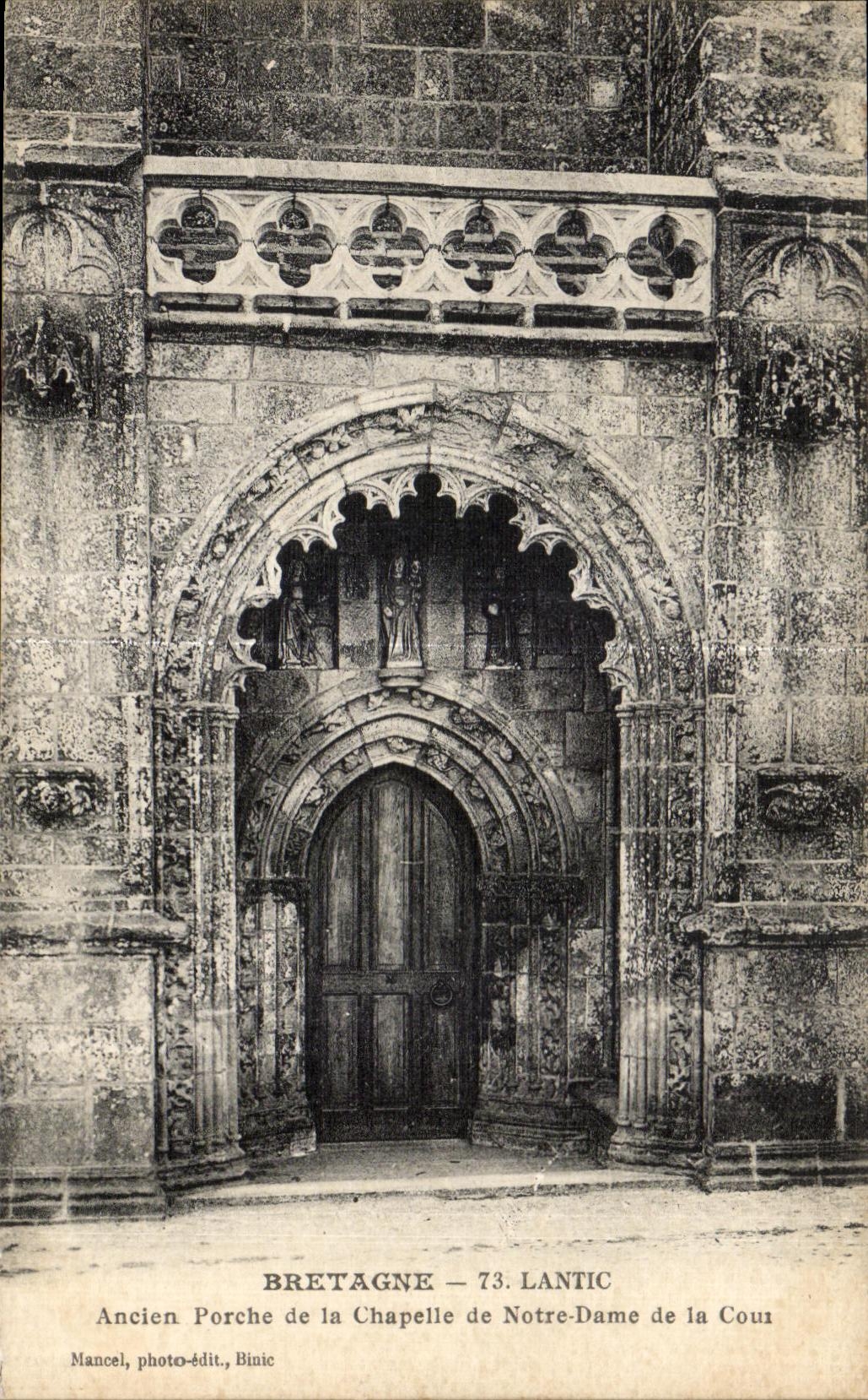 Ancien Porche de la Chapelle de Notre-Dame de la Cour — Lantic, Bretagne — Mancel, photo-édit, Binic