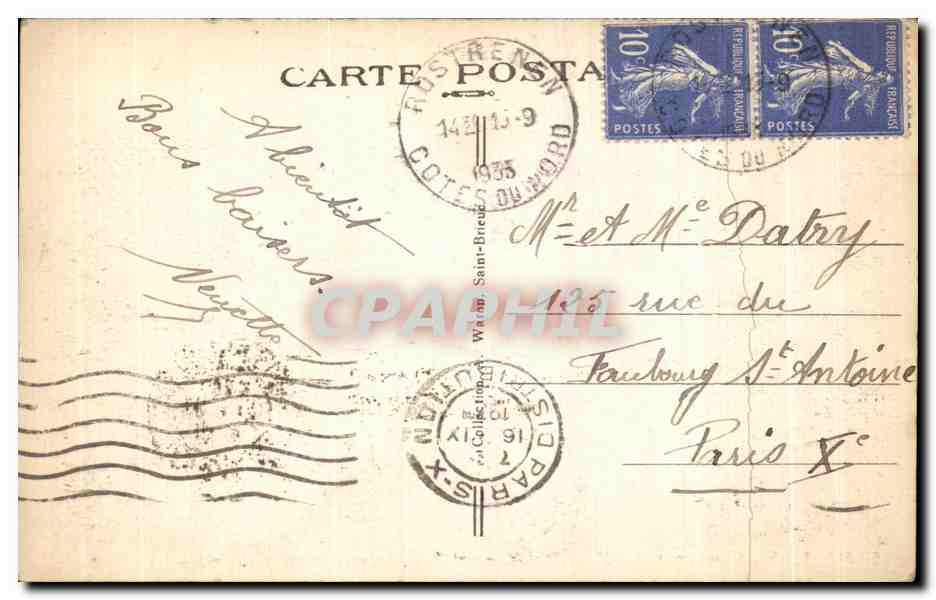 Barrage de Guerledan — entre Mûr, Saint-Aignan et Caurel — La Digue — A.W. 3478 — Rückseite
