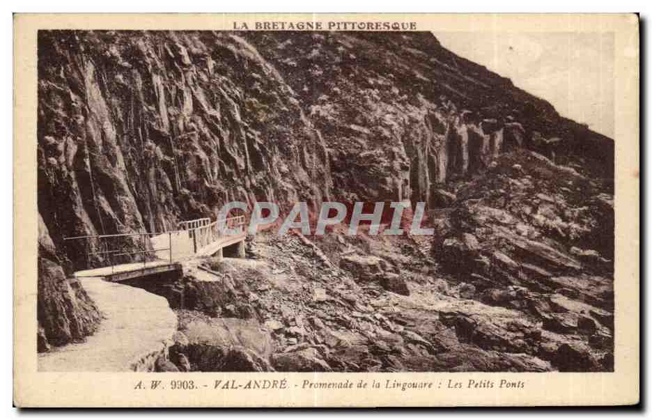 Val André - Promenade de la Lingouare : Les Petits Ponts — A.W. 9903