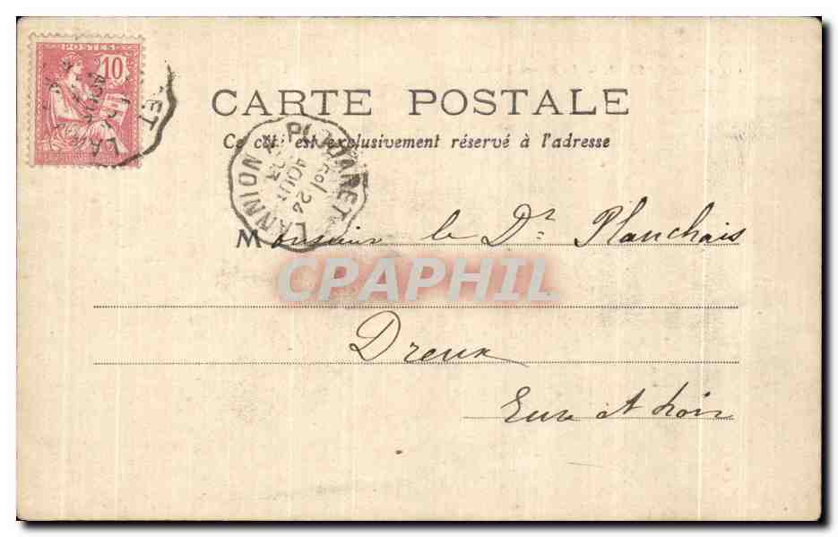 Trégastel — La Pierre Branlante — Collection A. Waron, St-Brieuc — Rückseite