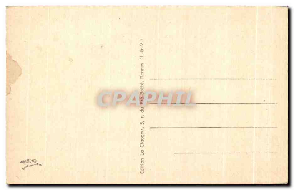 Saint-Malo — La Grande Rue y la Catedral — CPAPHIL 607 — Reverso
