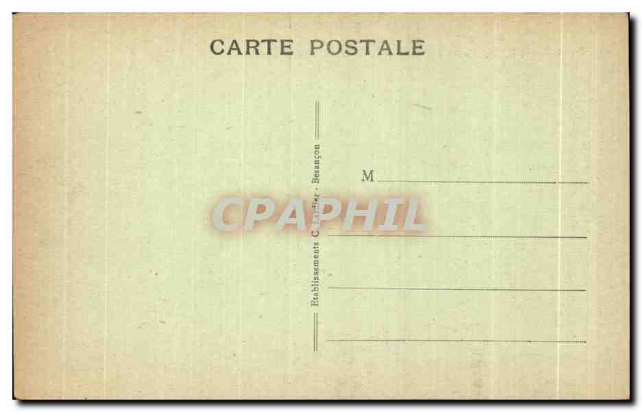 Besançon-les-Bains — Pont Battant, Église de la Madeleine et Quai Veil-Picard — Éditeur C. Landier — Rückseite