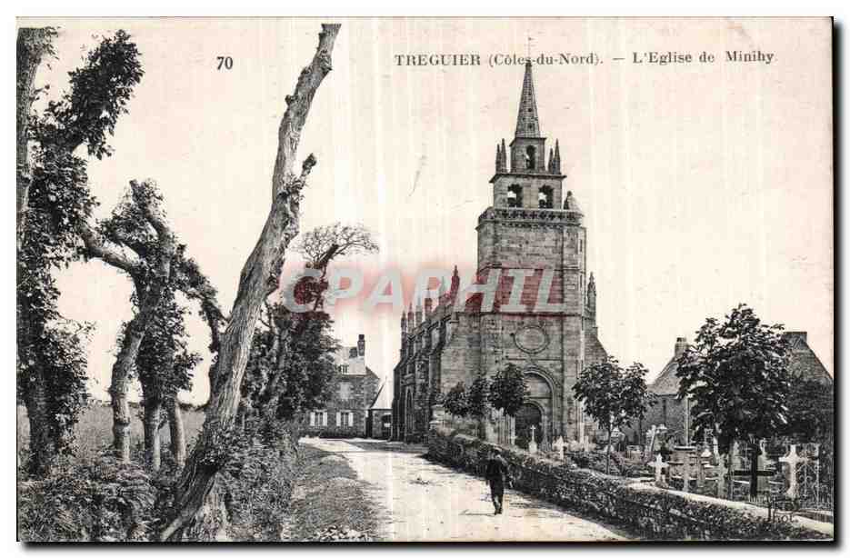 CPA Treguier L Eglise de Minihy