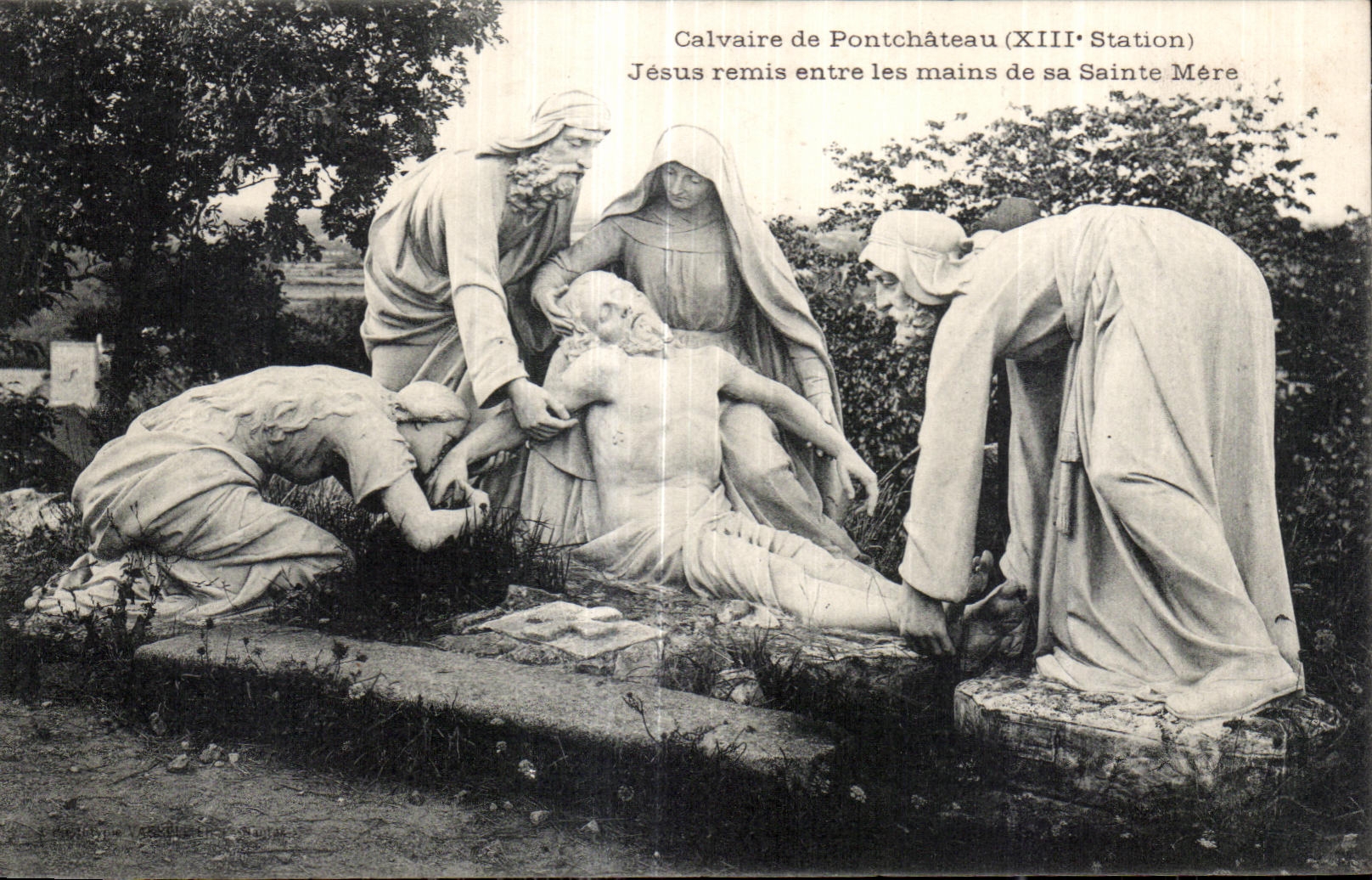 CPA Calvaire De Pontchateau Jesus remis entre les mains de sa Sainte Mere