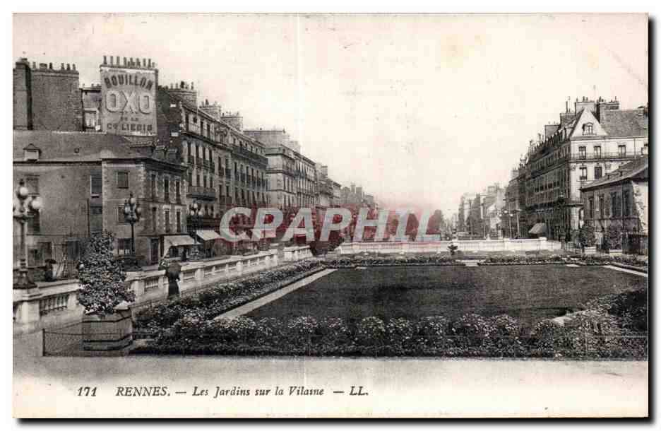 CPA Rennes Les Jardin Sur la Vilaine