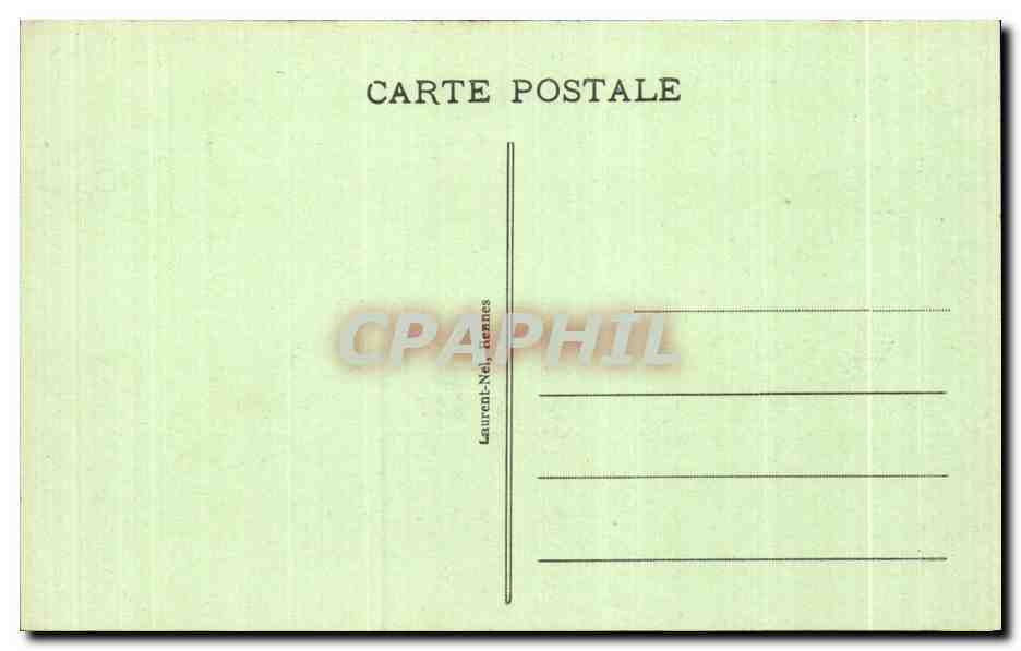 CPA Rennes Un Coin du Palais du Commerce st des jardins sur la Vilaine Les Postes — Back