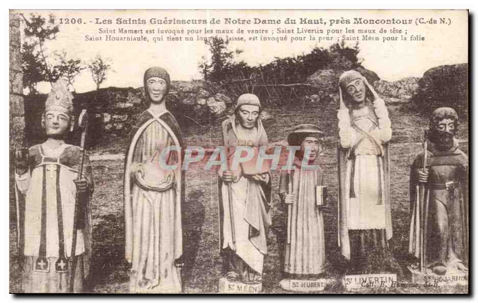 Les Saints Guérisseurs de Notre Dame du Haut, près Moncontour (C.-du N.) — éditeur E. Humonie, n° 1206