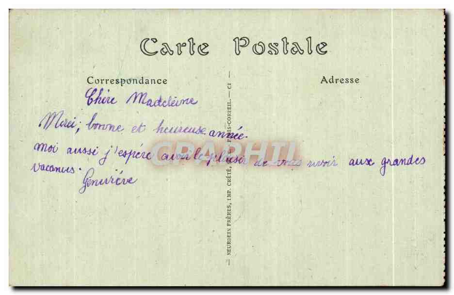 CPA Treguier (Cotes du Nord) La Tour d Hastings le Cloitre et la Fleche de la Cathedrale — Rückseite