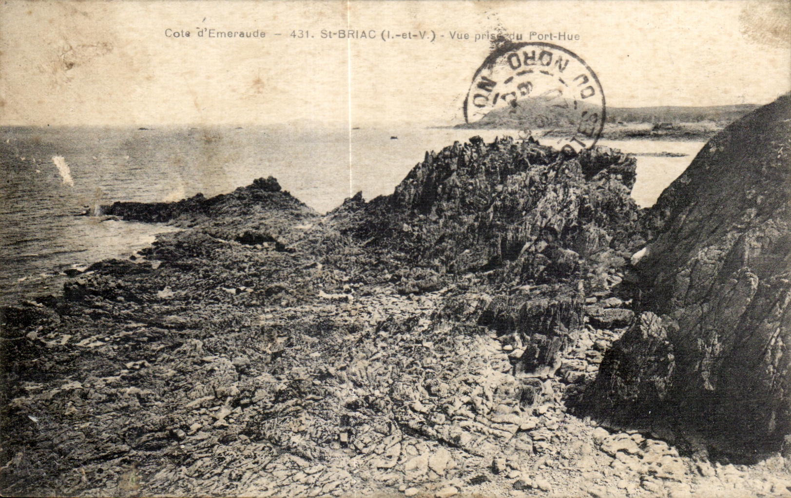 Côte d'Émeraude — Vue prise du Port-Hue — St-Briac (Ille-et-Vilaine)