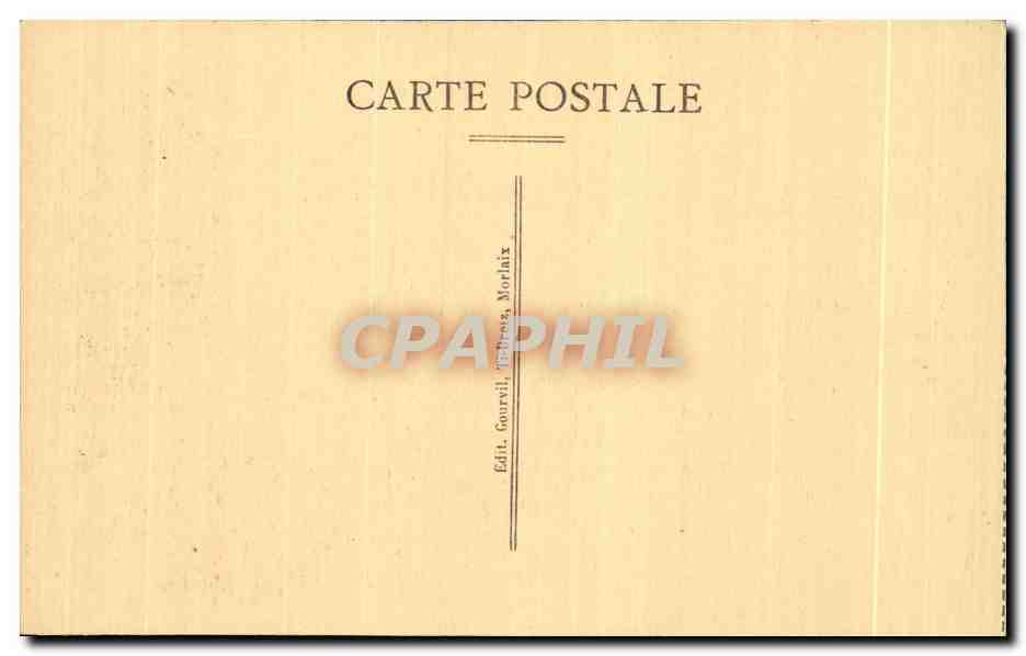 CPA Guimiliau Le Baplistere Le Plus beau Travail da bais sculpte de toute la Bretagae — Rückseite