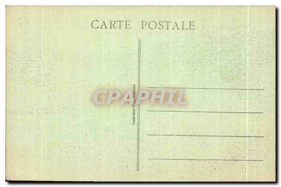 CPA Cote d Emeraude Cap Frehel Le Curieux Rocher de la Fauconniere aux assiset regulieres Sape sans relache par la vague — Rückseite