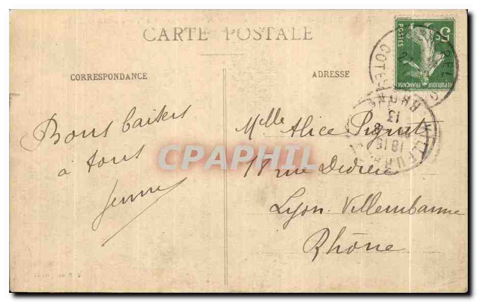 Le Cap Fréhel (C.-du-N.) — Le curieux Rocher de "la Fanconnière", aux assises régulières, sapé sans relâche par la vague écumante — J. Bonzec, Milan — Reverso